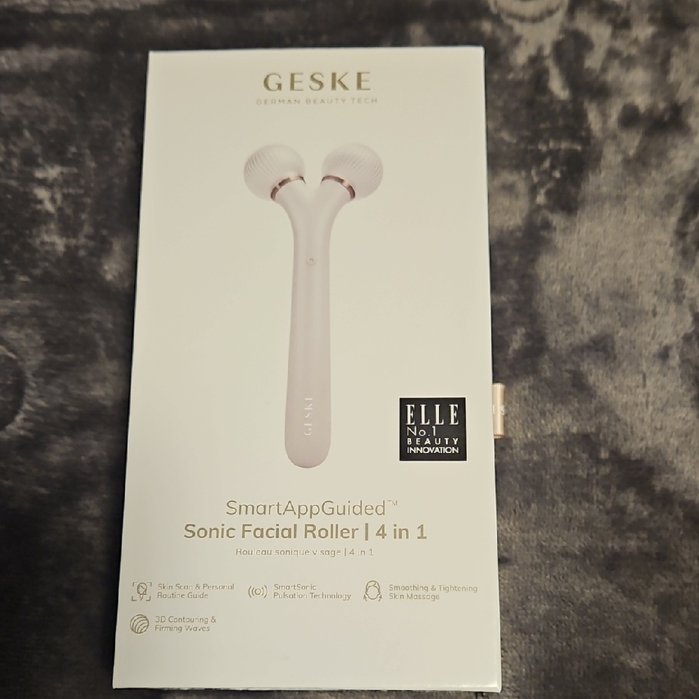 Geske White Sonic Facial Roller 4 In 1
